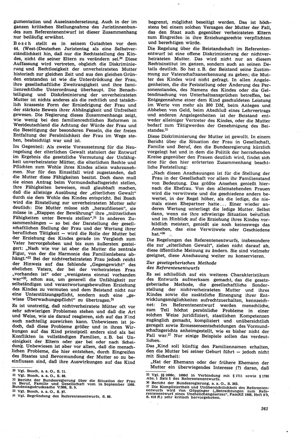 Neue Justiz (NJ), Zeitschrift für Recht und Rechtswissenschaft [Deutsche Demokratische Republik (DDR)], 21. Jahrgang 1967, Seite 263 (NJ DDR 1967, S. 263)