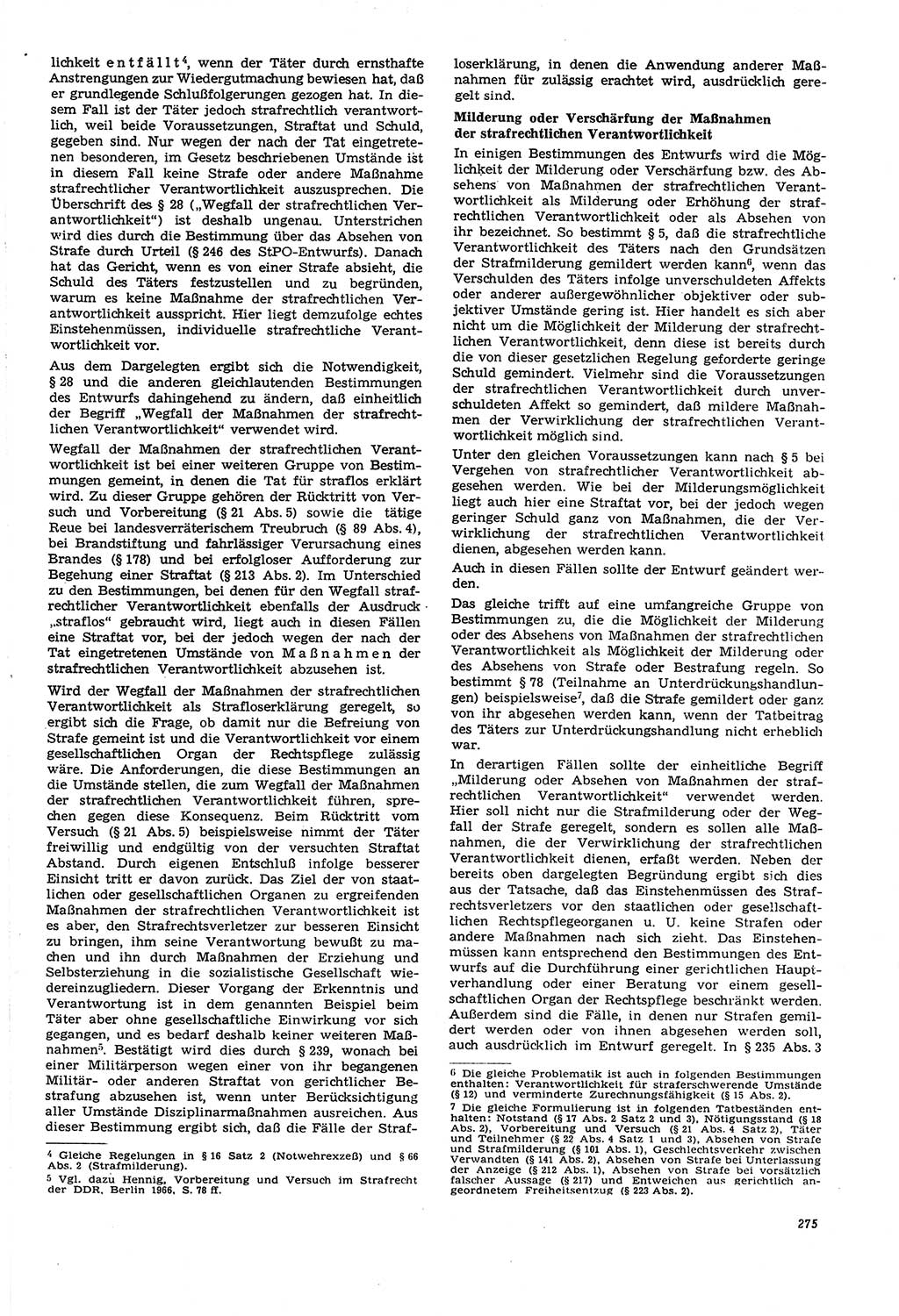 Neue Justiz (NJ), Zeitschrift für Recht und Rechtswissenschaft [Deutsche Demokratische Republik (DDR)], 21. Jahrgang 1967, Seite 275 (NJ DDR 1967, S. 275)