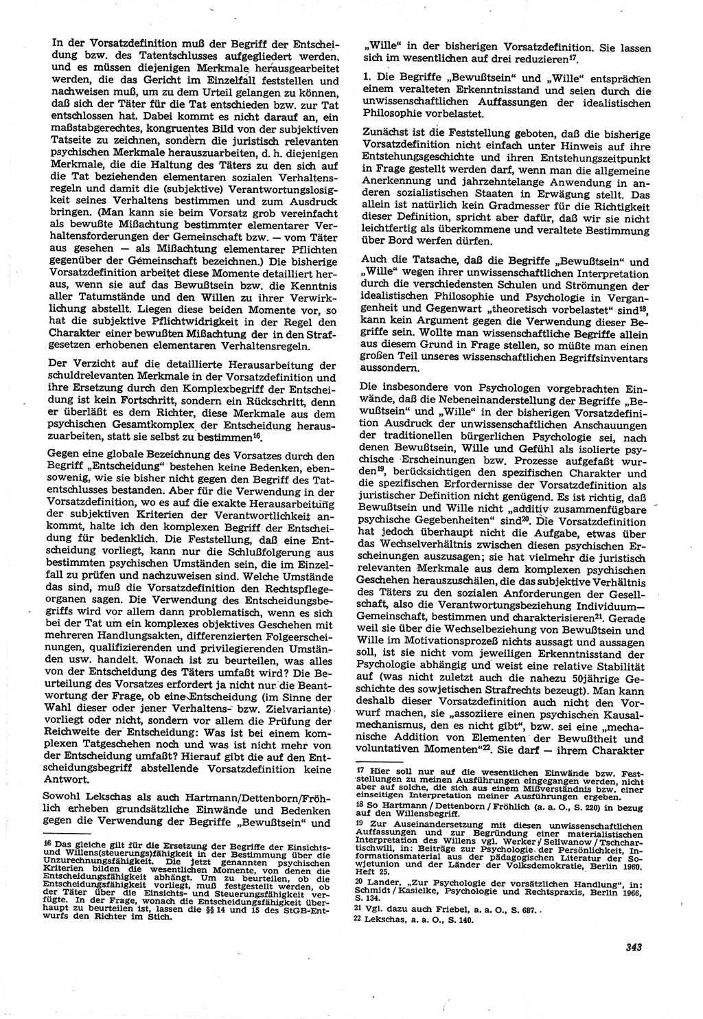 Neue Justiz (NJ), Zeitschrift für Recht und Rechtswissenschaft [Deutsche Demokratische Republik (DDR)], 21. Jahrgang 1967, Seite 343 (NJ DDR 1967, S. 343)