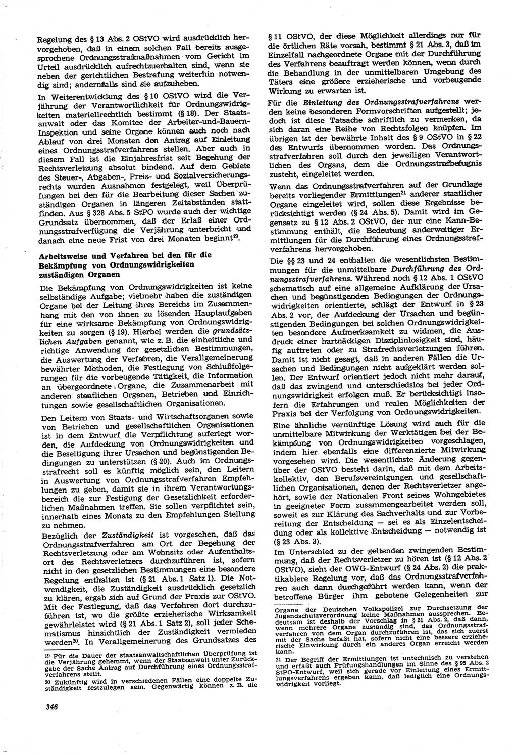 Neue Justiz (NJ), Zeitschrift für Recht und Rechtswissenschaft [Deutsche Demokratische Republik (DDR)], 21. Jahrgang 1967, Seite 346 (NJ DDR 1967, S. 346)