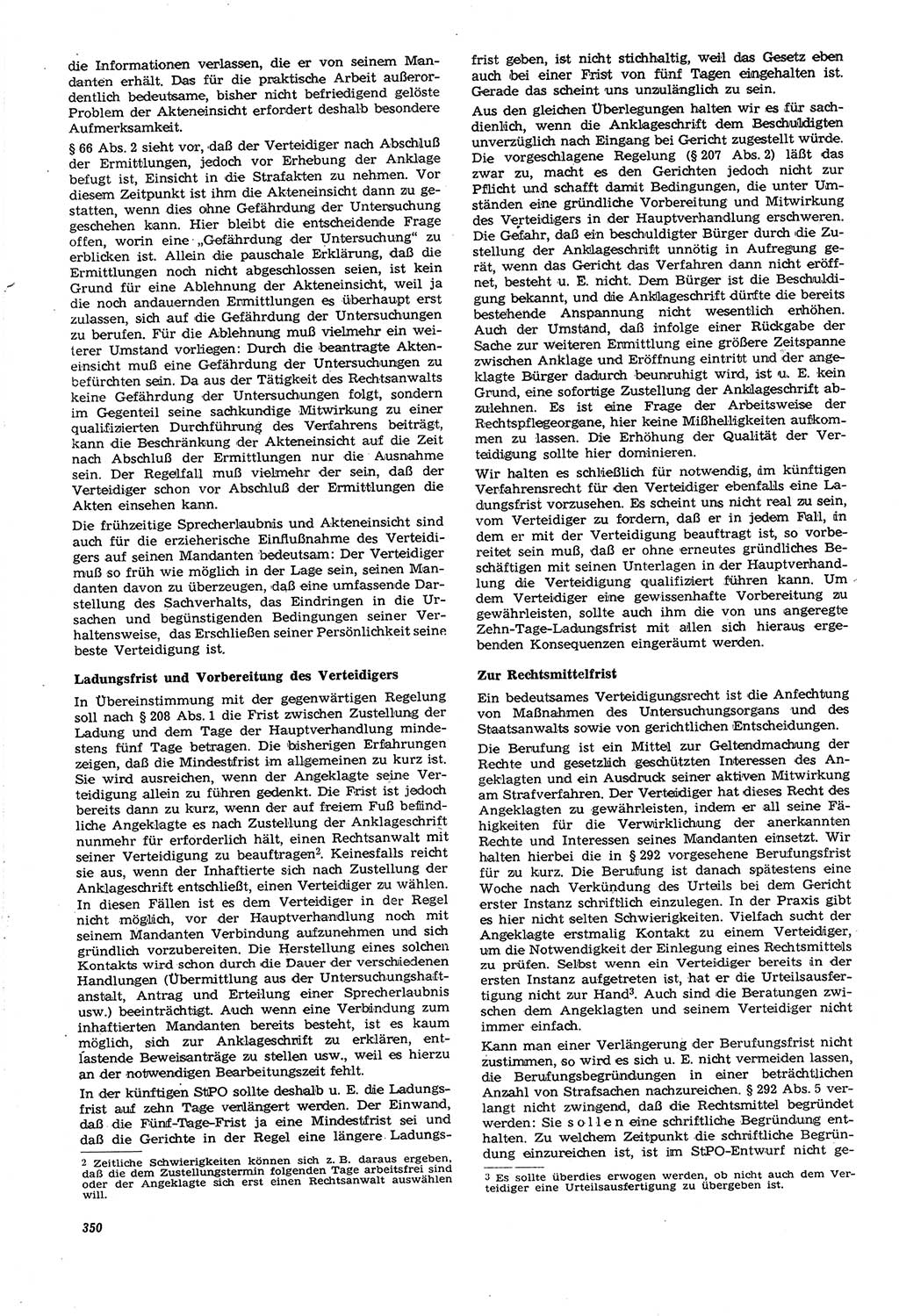 Neue Justiz (NJ), Zeitschrift für Recht und Rechtswissenschaft [Deutsche Demokratische Republik (DDR)], 21. Jahrgang 1967, Seite 350 (NJ DDR 1967, S. 350)