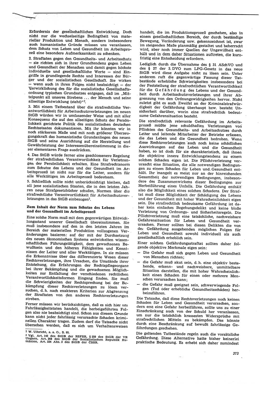 Neue Justiz (NJ), Zeitschrift für Recht und Rechtswissenschaft [Deutsche Demokratische Republik (DDR)], 21. Jahrgang 1967, Seite 373 (NJ DDR 1967, S. 373)