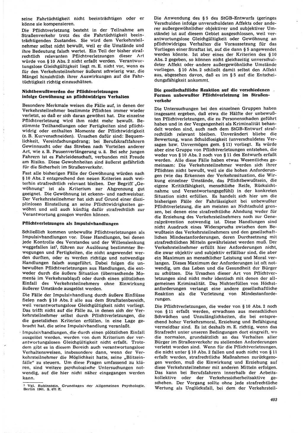 Neue Justiz (NJ), Zeitschrift für Recht und Rechtswissenschaft [Deutsche Demokratische Republik (DDR)], 21. Jahrgang 1967, Seite 403 (NJ DDR 1967, S. 403)