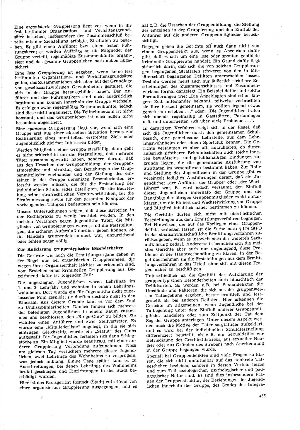 Neue Justiz (NJ), Zeitschrift für Recht und Rechtswissenschaft [Deutsche Demokratische Republik (DDR)], 21. Jahrgang 1967, Seite 465 (NJ DDR 1967, S. 465)