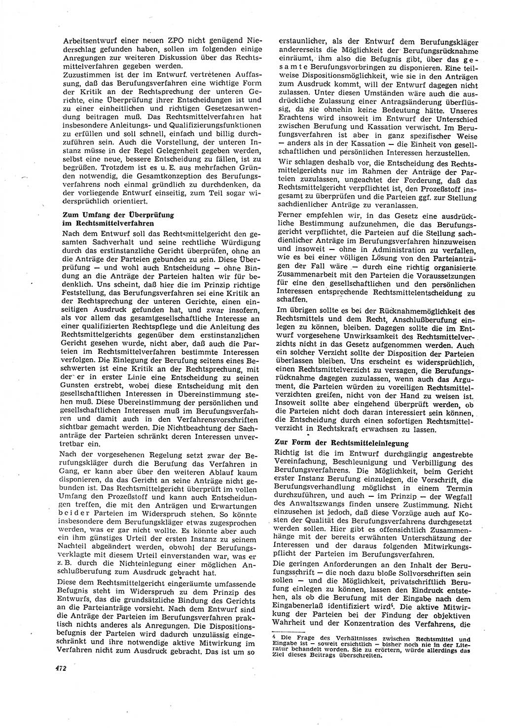 Neue Justiz (NJ), Zeitschrift für Recht und Rechtswissenschaft [Deutsche Demokratische Republik (DDR)], 21. Jahrgang 1967, Seite 472 (NJ DDR 1967, S. 472)