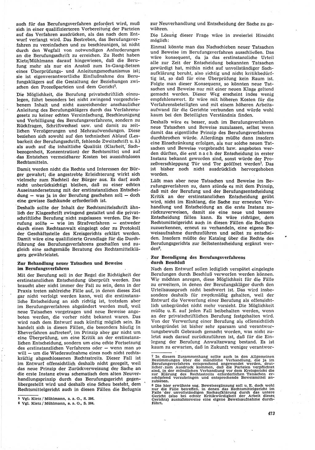 Neue Justiz (NJ), Zeitschrift für Recht und Rechtswissenschaft [Deutsche Demokratische Republik (DDR)], 21. Jahrgang 1967, Seite 473 (NJ DDR 1967, S. 473)