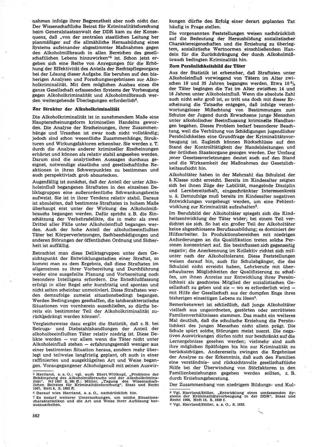 Neue Justiz (NJ), Zeitschrift für Recht und Rechtswissenschaft [Deutsche Demokratische Republik (DDR)], 21. Jahrgang 1967, Seite 562 (NJ DDR 1967, S. 562)