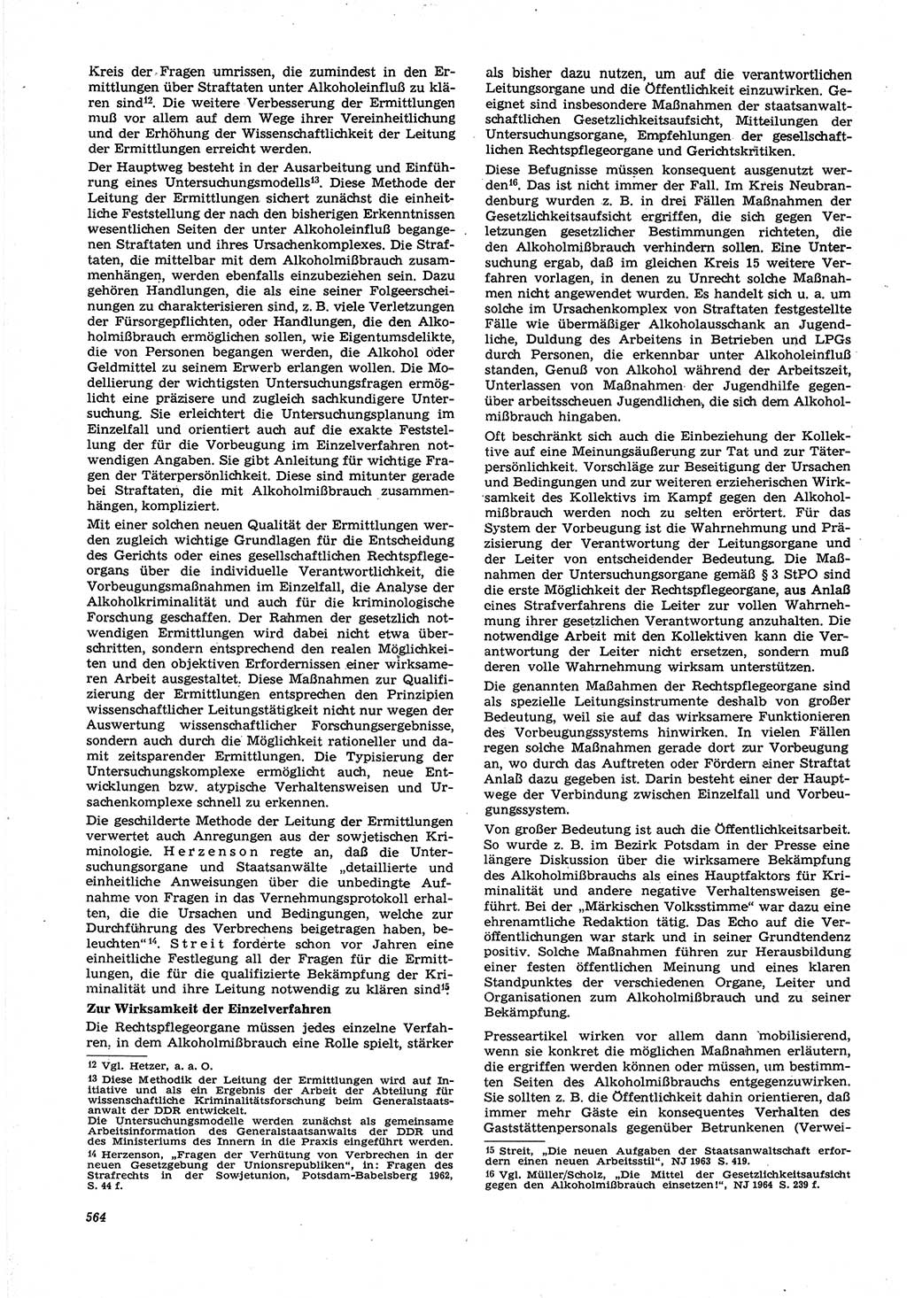 Neue Justiz (NJ), Zeitschrift für Recht und Rechtswissenschaft [Deutsche Demokratische Republik (DDR)], 21. Jahrgang 1967, Seite 564 (NJ DDR 1967, S. 564)