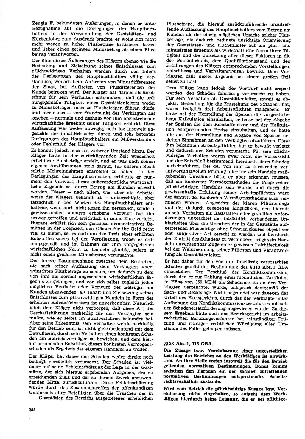 Neue Justiz (NJ), Zeitschrift für Recht und Rechtswissenschaft [Deutsche Demokratische Republik (DDR)], 21. Jahrgang 1967, Seite 582 (NJ DDR 1967, S. 582)
