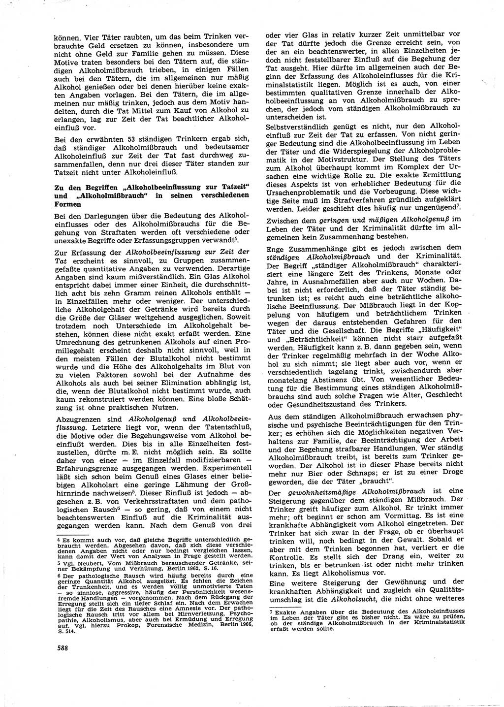 Neue Justiz (NJ), Zeitschrift für Recht und Rechtswissenschaft [Deutsche Demokratische Republik (DDR)], 21. Jahrgang 1967, Seite 588 (NJ DDR 1967, S. 588)