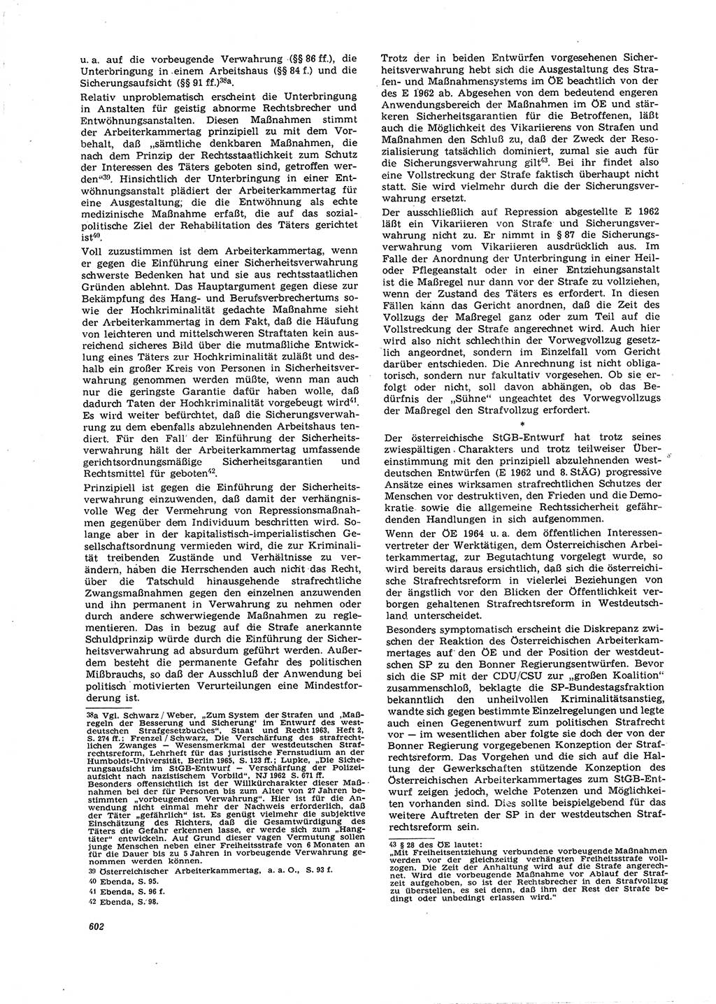 Neue Justiz (NJ), Zeitschrift für Recht und Rechtswissenschaft [Deutsche Demokratische Republik (DDR)], 21. Jahrgang 1967, Seite 602 (NJ DDR 1967, S. 602)
