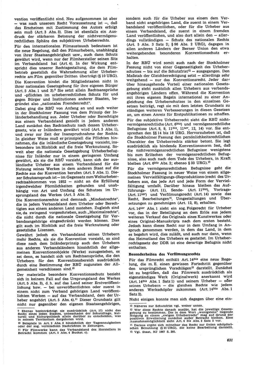 Neue Justiz (NJ), Zeitschrift für Recht und Rechtswissenschaft [Deutsche Demokratische Republik (DDR)], 21. Jahrgang 1967, Seite 631 (NJ DDR 1967, S. 631)