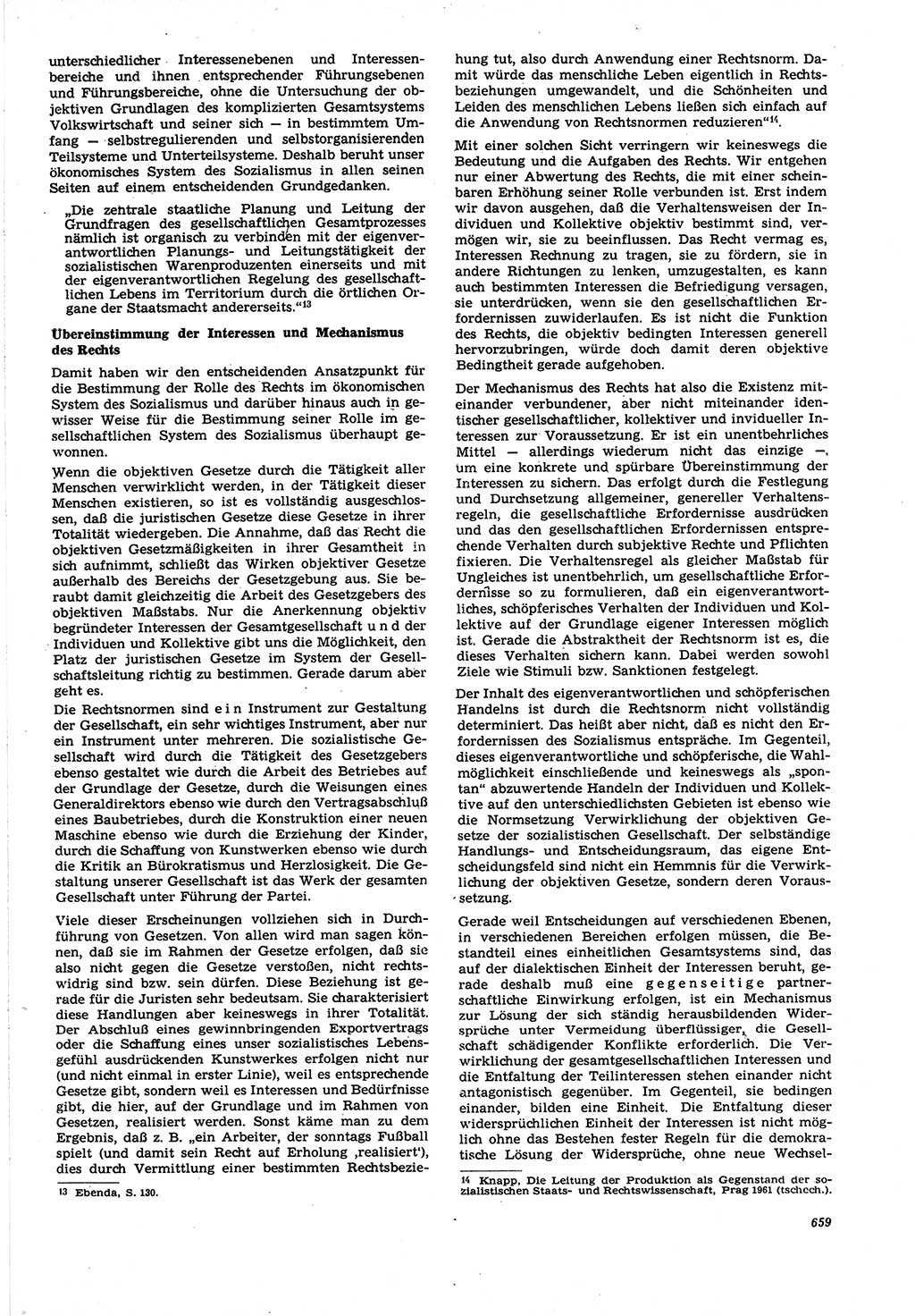 Neue Justiz (NJ), Zeitschrift für Recht und Rechtswissenschaft [Deutsche Demokratische Republik (DDR)], 21. Jahrgang 1967, Seite 659 (NJ DDR 1967, S. 659)
