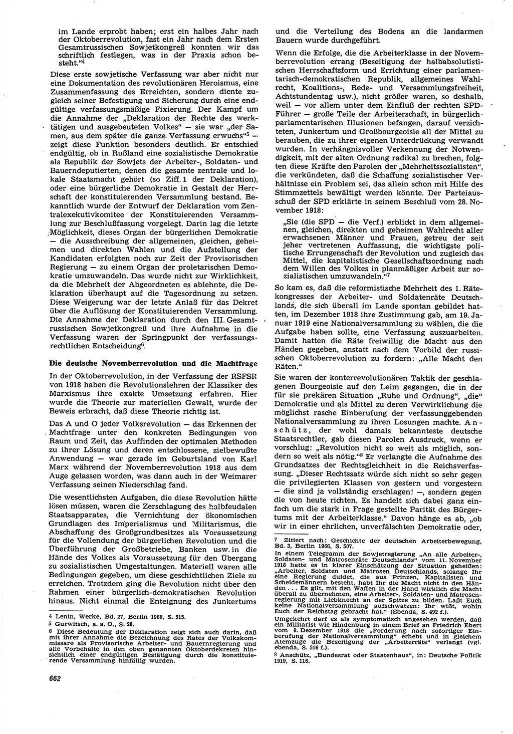 Neue Justiz (NJ), Zeitschrift für Recht und Rechtswissenschaft [Deutsche Demokratische Republik (DDR)], 21. Jahrgang 1967, Seite 662 (NJ DDR 1967, S. 662)