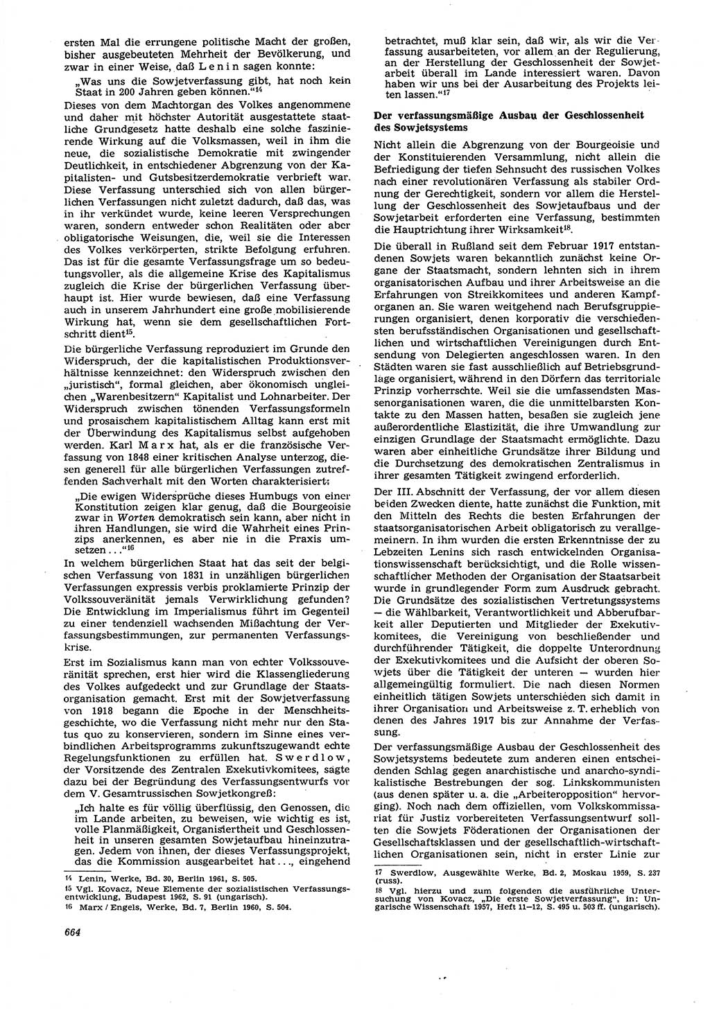 Neue Justiz (NJ), Zeitschrift für Recht und Rechtswissenschaft [Deutsche Demokratische Republik (DDR)], 21. Jahrgang 1967, Seite 664 (NJ DDR 1967, S. 664)