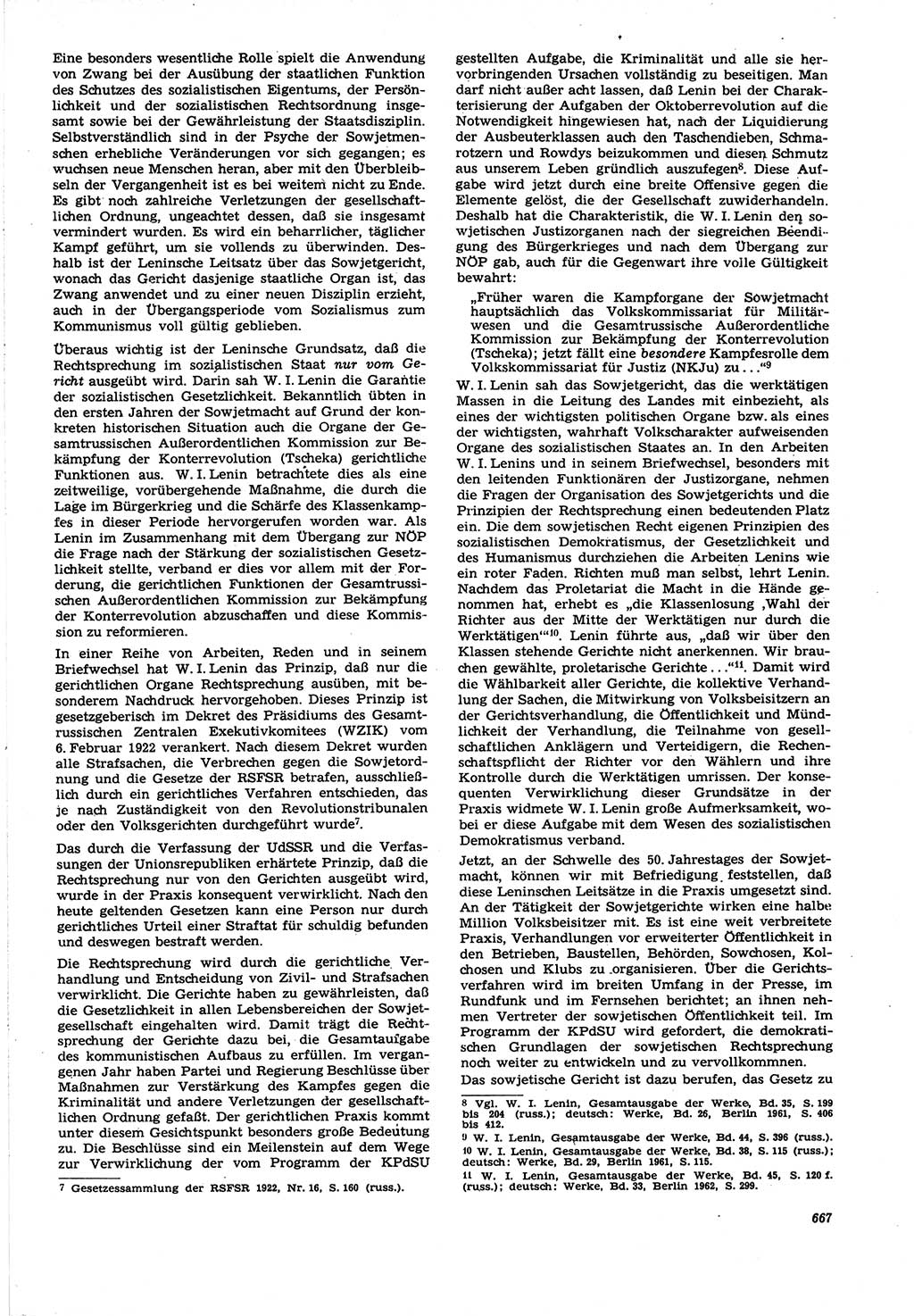 Neue Justiz (NJ), Zeitschrift für Recht und Rechtswissenschaft [Deutsche Demokratische Republik (DDR)], 21. Jahrgang 1967, Seite 667 (NJ DDR 1967, S. 667)