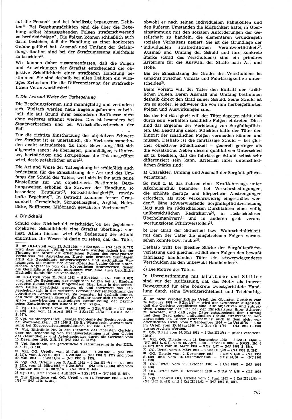Neue Justiz (NJ), Zeitschrift für Recht und Rechtswissenschaft [Deutsche Demokratische Republik (DDR)], 21. Jahrgang 1967, Seite 705 (NJ DDR 1967, S. 705)