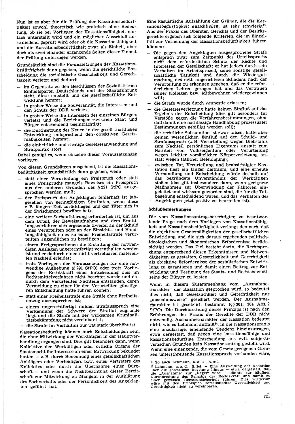 Neue Justiz (NJ), Zeitschrift für Recht und Rechtswissenschaft [Deutsche Demokratische Republik (DDR)], 21. Jahrgang 1967, Seite 725 (NJ DDR 1967, S. 725)