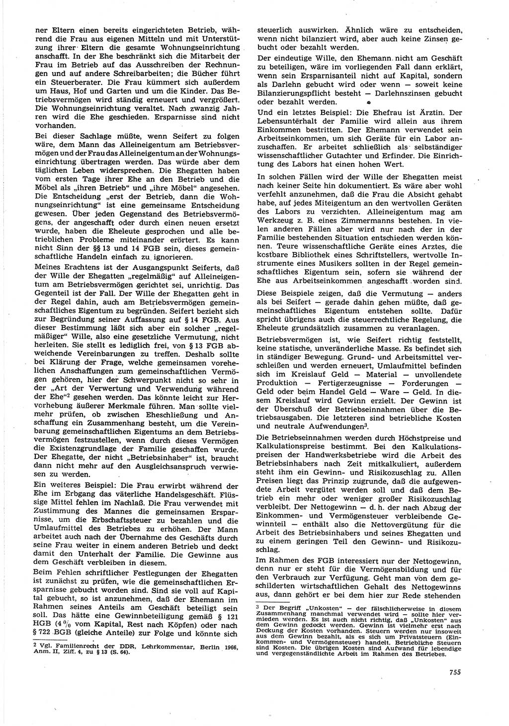 Neue Justiz (NJ), Zeitschrift für Recht und Rechtswissenschaft [Deutsche Demokratische Republik (DDR)], 21. Jahrgang 1967, Seite 755 (NJ DDR 1967, S. 755)
