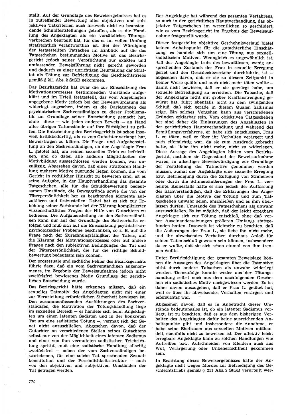 Neue Justiz (NJ), Zeitschrift für Recht und Rechtswissenschaft [Deutsche Demokratische Republik (DDR)], 21. Jahrgang 1967, Seite 770 (NJ DDR 1967, S. 770)