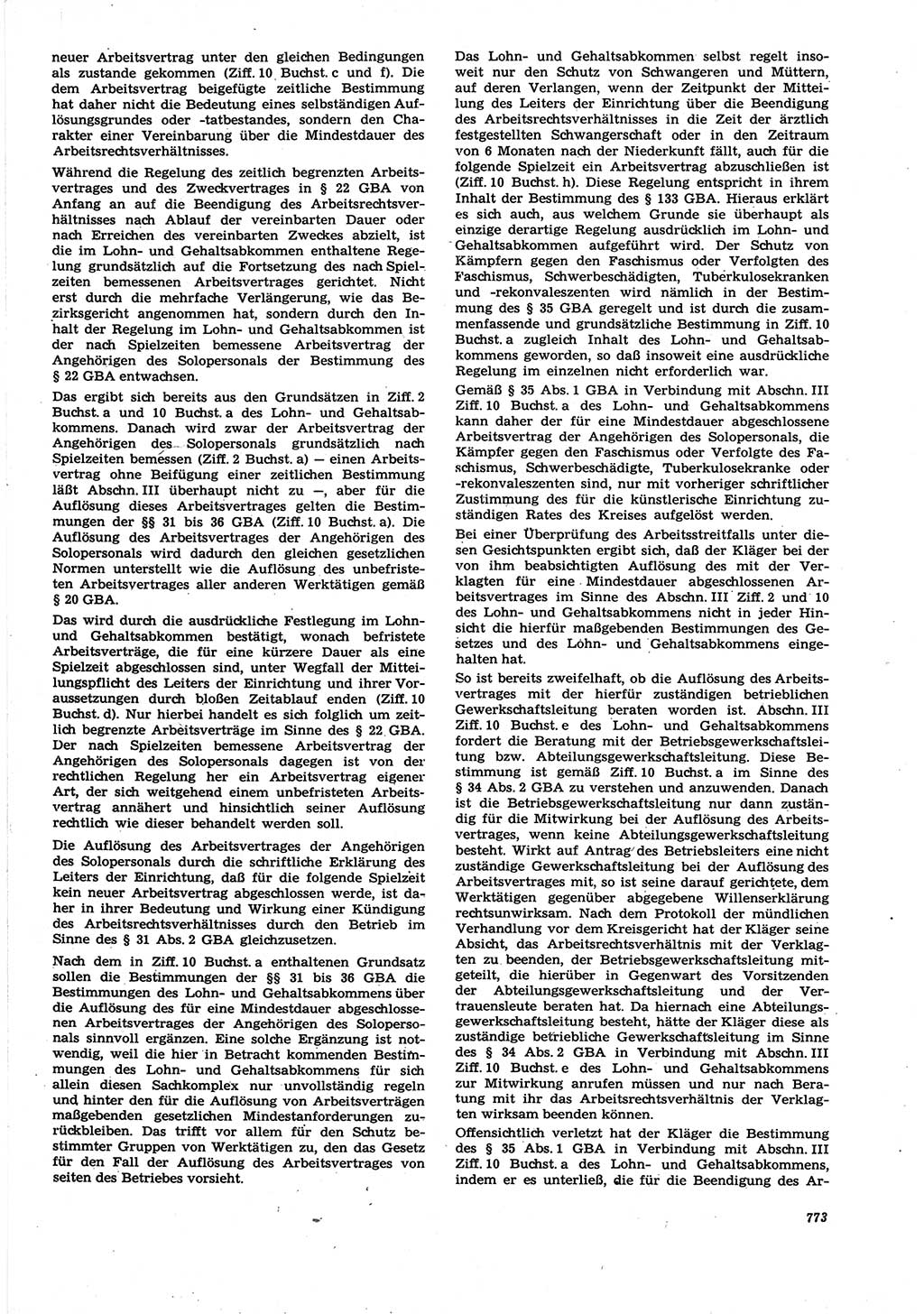 Neue Justiz (NJ), Zeitschrift für Recht und Rechtswissenschaft [Deutsche Demokratische Republik (DDR)], 21. Jahrgang 1967, Seite 773 (NJ DDR 1967, S. 773)