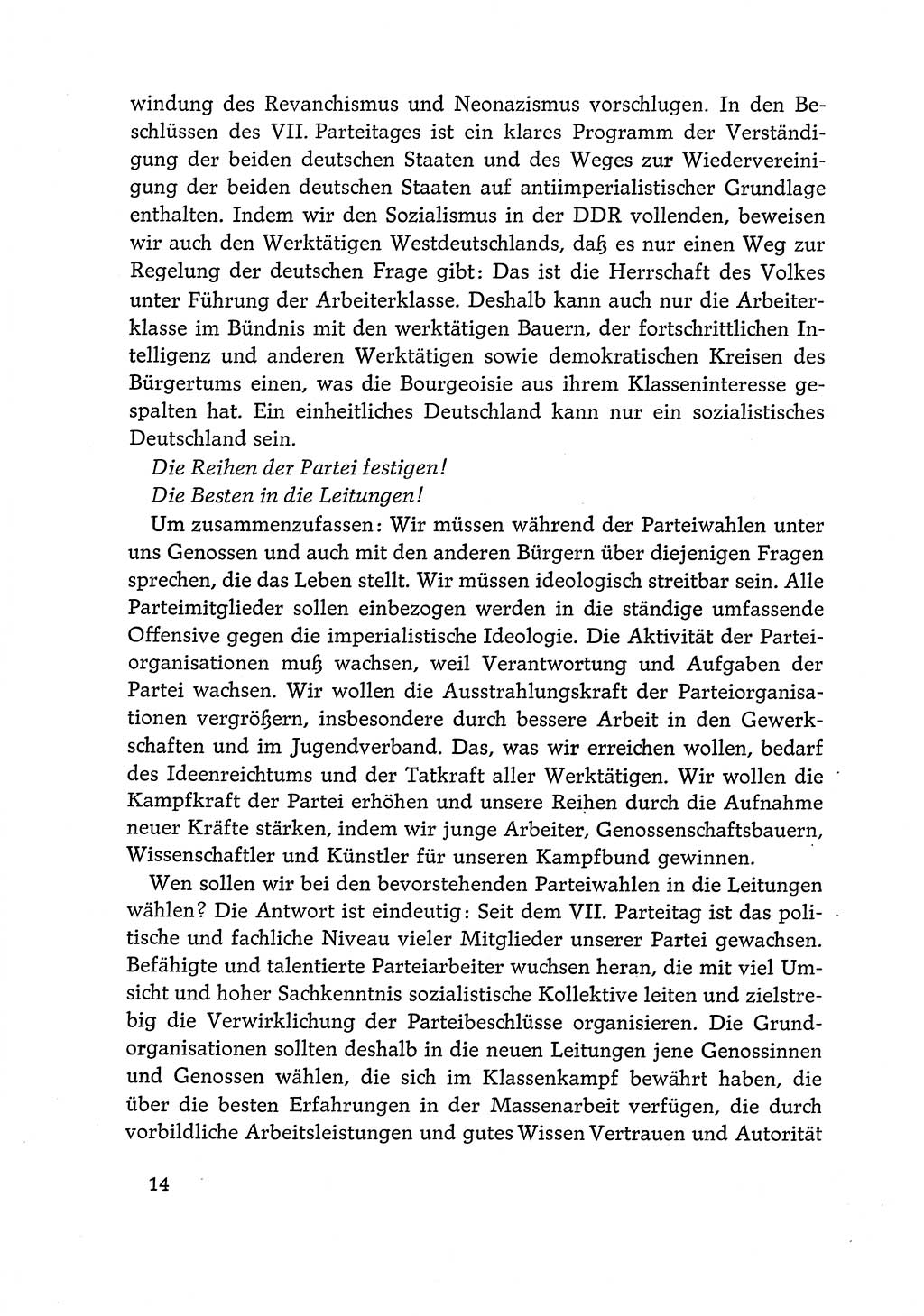 Dokumente der Sozialistischen Einheitspartei Deutschlands (SED) [Deutsche Demokratische Republik (DDR)] 1968-1969, Seite 14 (Dok. SED DDR 1968-1969, S. 14)