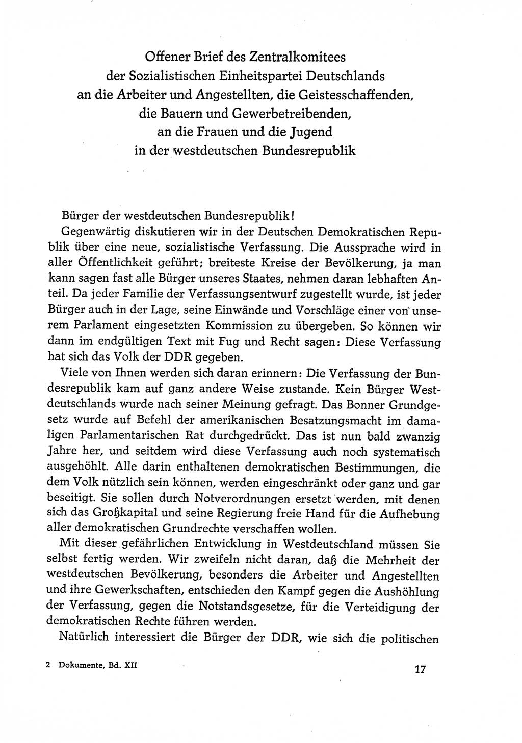 Dokumente der Sozialistischen Einheitspartei Deutschlands (SED) [Deutsche Demokratische Republik (DDR)] 1968-1969, Seite 17 (Dok. SED DDR 1968-1969, S. 17)