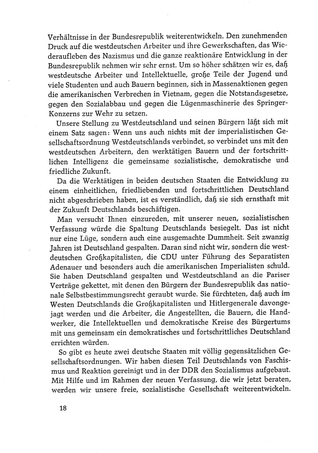 Dokumente der Sozialistischen Einheitspartei Deutschlands (SED) [Deutsche Demokratische Republik (DDR)] 1968-1969, Seite 18 (Dok. SED DDR 1968-1969, S. 18)
