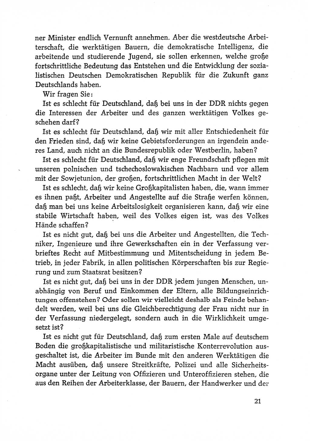 Dokumente der Sozialistischen Einheitspartei Deutschlands (SED) [Deutsche Demokratische Republik (DDR)] 1968-1969, Seite 21 (Dok. SED DDR 1968-1969, S. 21)