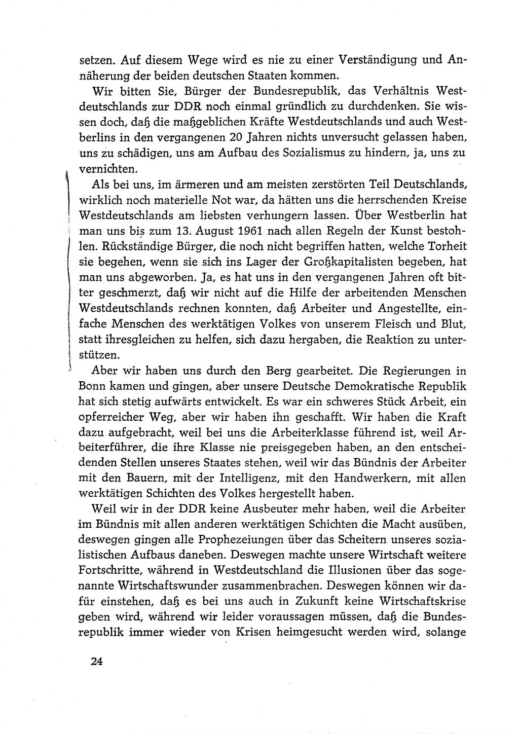 Dokumente der Sozialistischen Einheitspartei Deutschlands (SED) [Deutsche Demokratische Republik (DDR)] 1968-1969, Seite 24 (Dok. SED DDR 1968-1969, S. 24)