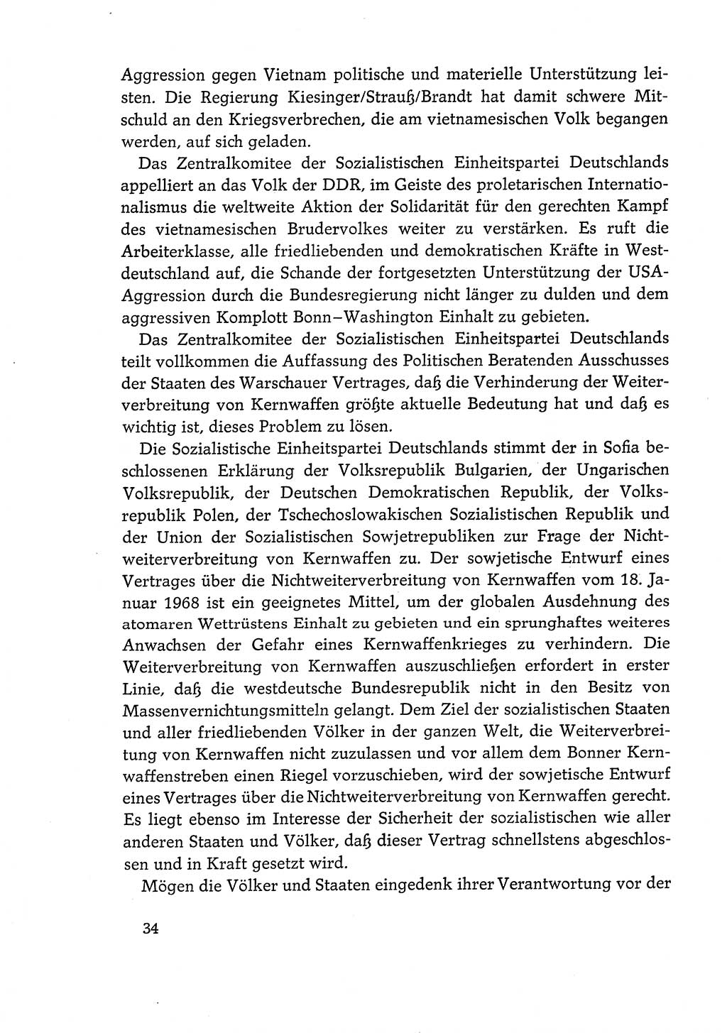 Dokumente der Sozialistischen Einheitspartei Deutschlands (SED) [Deutsche Demokratische Republik (DDR)] 1968-1969, Seite 34 (Dok. SED DDR 1968-1969, S. 34)