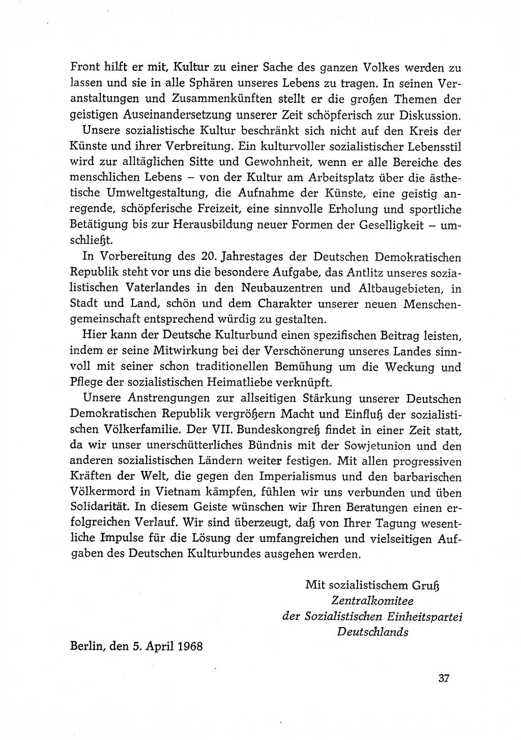 Dokumente der Sozialistischen Einheitspartei Deutschlands (SED) [Deutsche Demokratische Republik (DDR)] 1968-1969, Seite 37 (Dok. SED DDR 1968-1969, S. 37)