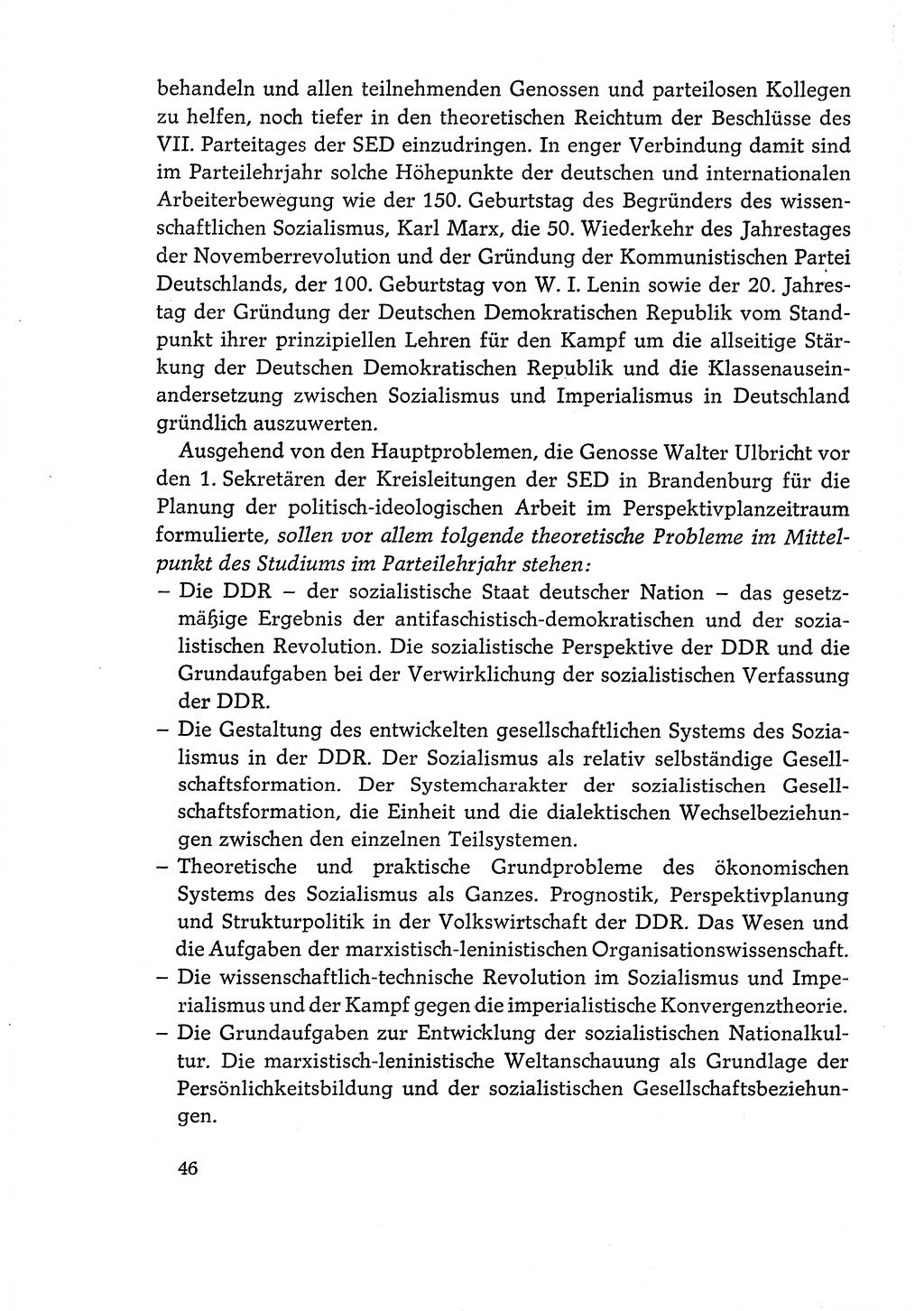 Dokumente der Sozialistischen Einheitspartei Deutschlands (SED) [Deutsche Demokratische Republik (DDR)] 1968-1969, Seite 46 (Dok. SED DDR 1968-1969, S. 46)