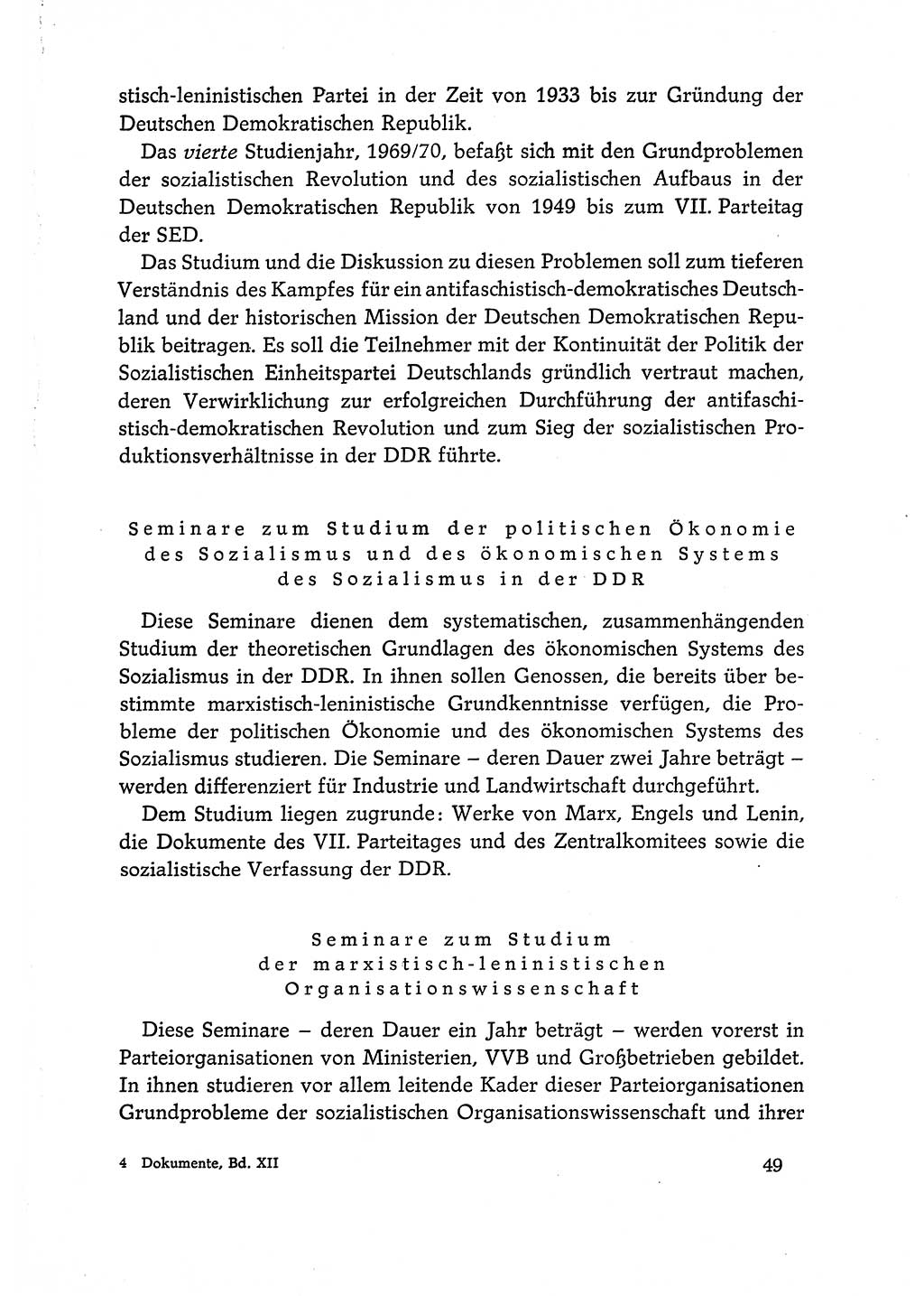 Dokumente der Sozialistischen Einheitspartei Deutschlands (SED) [Deutsche Demokratische Republik (DDR)] 1968-1969, Seite 49 (Dok. SED DDR 1968-1969, S. 49)
