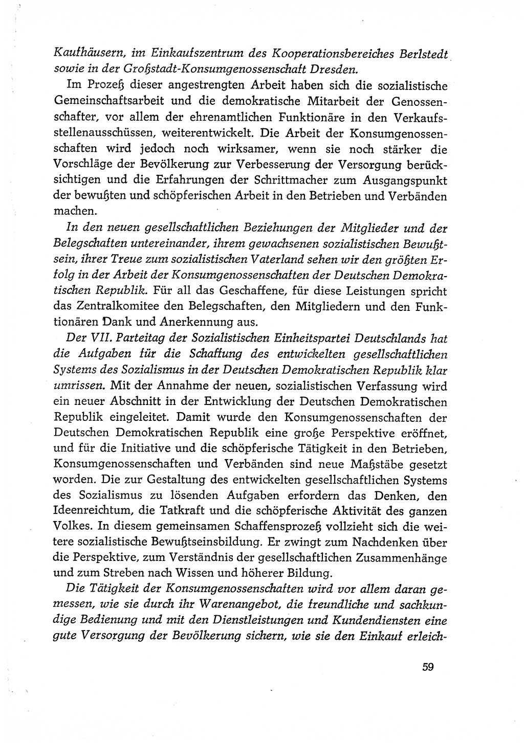 Dokumente der Sozialistischen Einheitspartei Deutschlands (SED) [Deutsche Demokratische Republik (DDR)] 1968-1969, Seite 59 (Dok. SED DDR 1968-1969, S. 59)