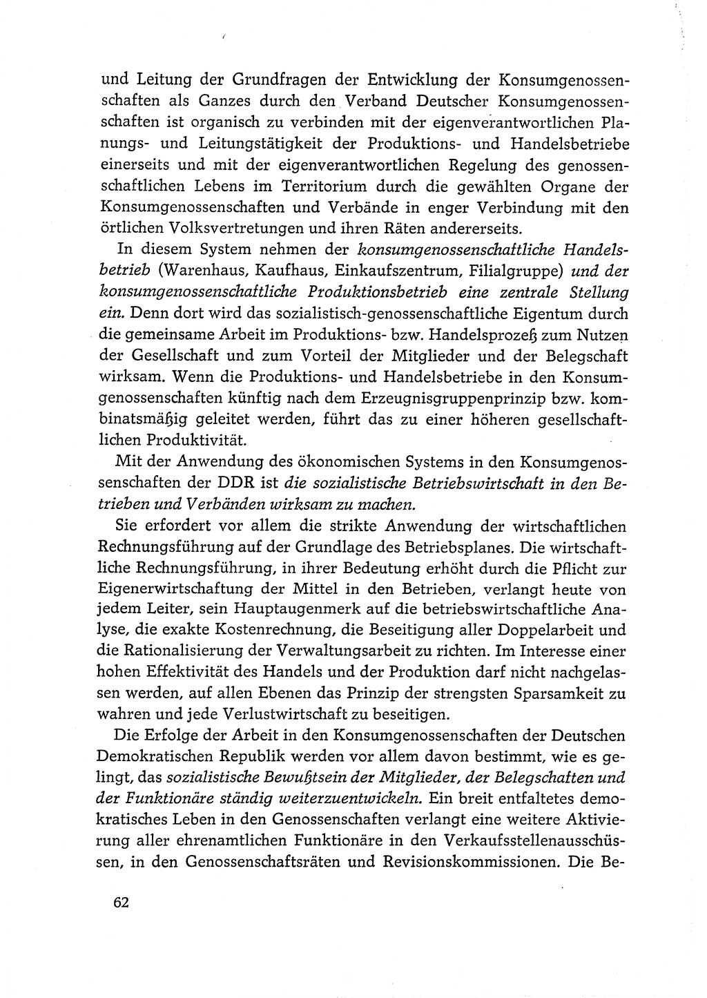 Dokumente der Sozialistischen Einheitspartei Deutschlands (SED) [Deutsche Demokratische Republik (DDR)] 1968-1969, Seite 62 (Dok. SED DDR 1968-1969, S. 62)