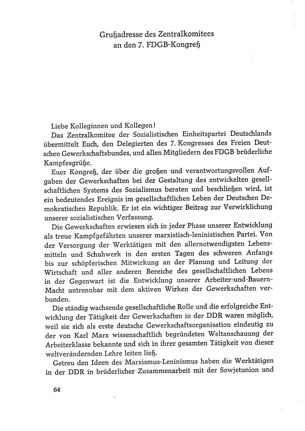 Dokumente der Sozialistischen Einheitspartei Deutschlands (SED) [Deutsche Demokratische Republik (DDR)] 1968-1969, Seite 64 (Dok. SED DDR 1968-1969, S. 64)