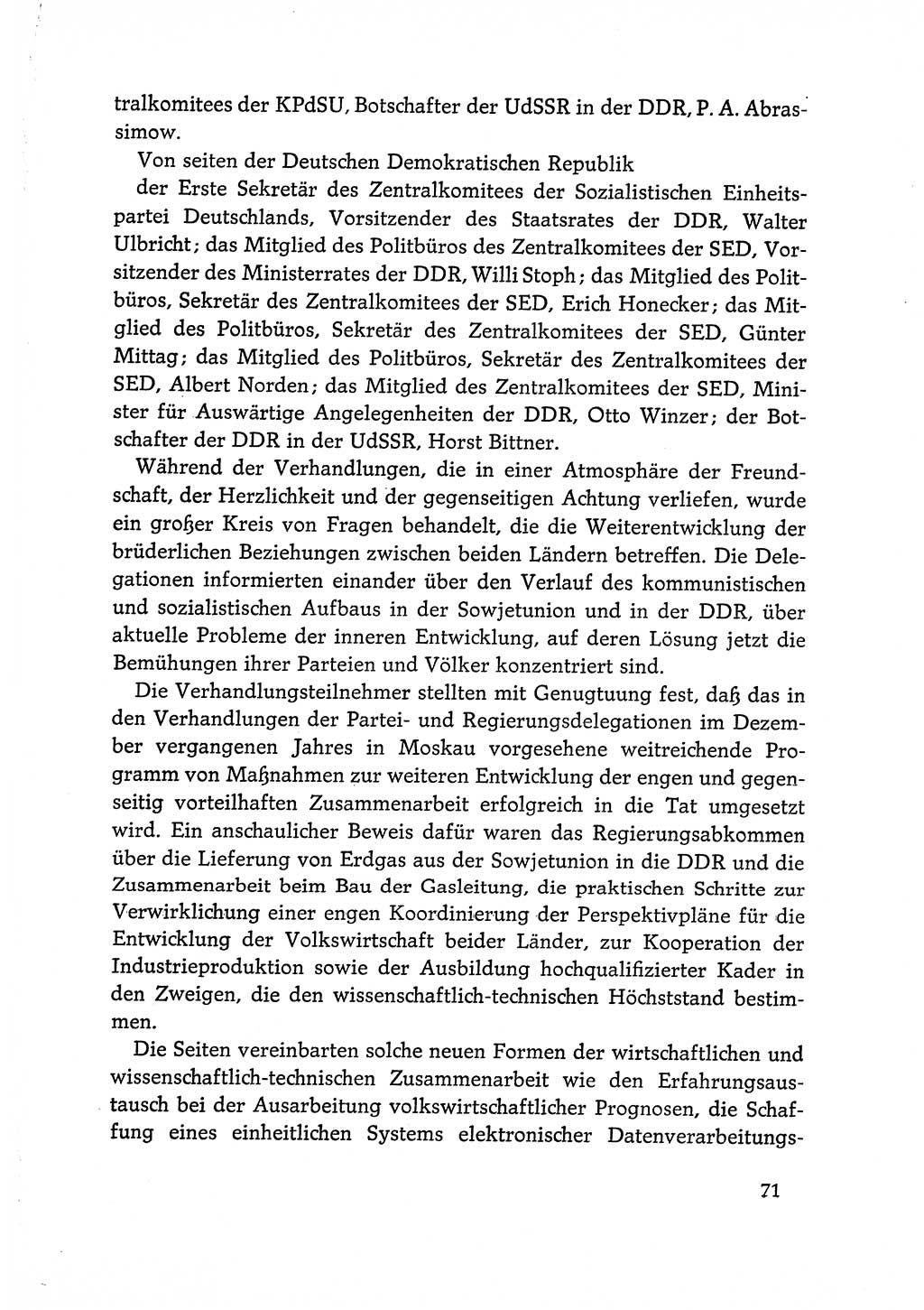 Dokumente der Sozialistischen Einheitspartei Deutschlands (SED) [Deutsche Demokratische Republik (DDR)] 1968-1969, Seite 71 (Dok. SED DDR 1968-1969, S. 71)