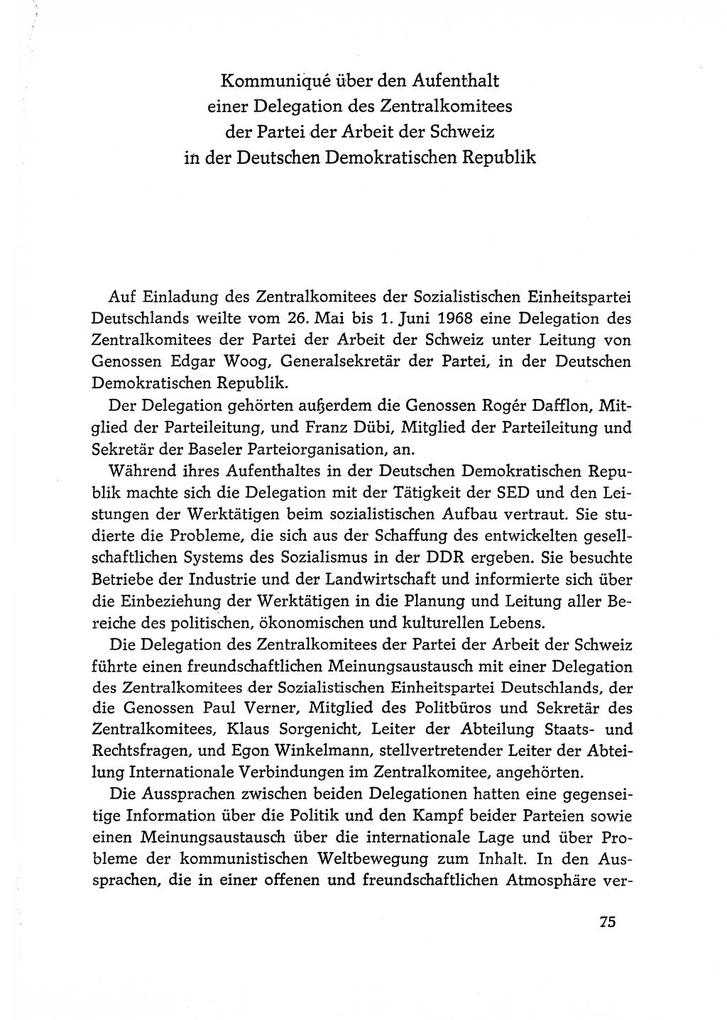 Dokumente der Sozialistischen Einheitspartei Deutschlands (SED) [Deutsche Demokratische Republik (DDR)] 1968-1969, Seite 75 (Dok. SED DDR 1968-1969, S. 75)