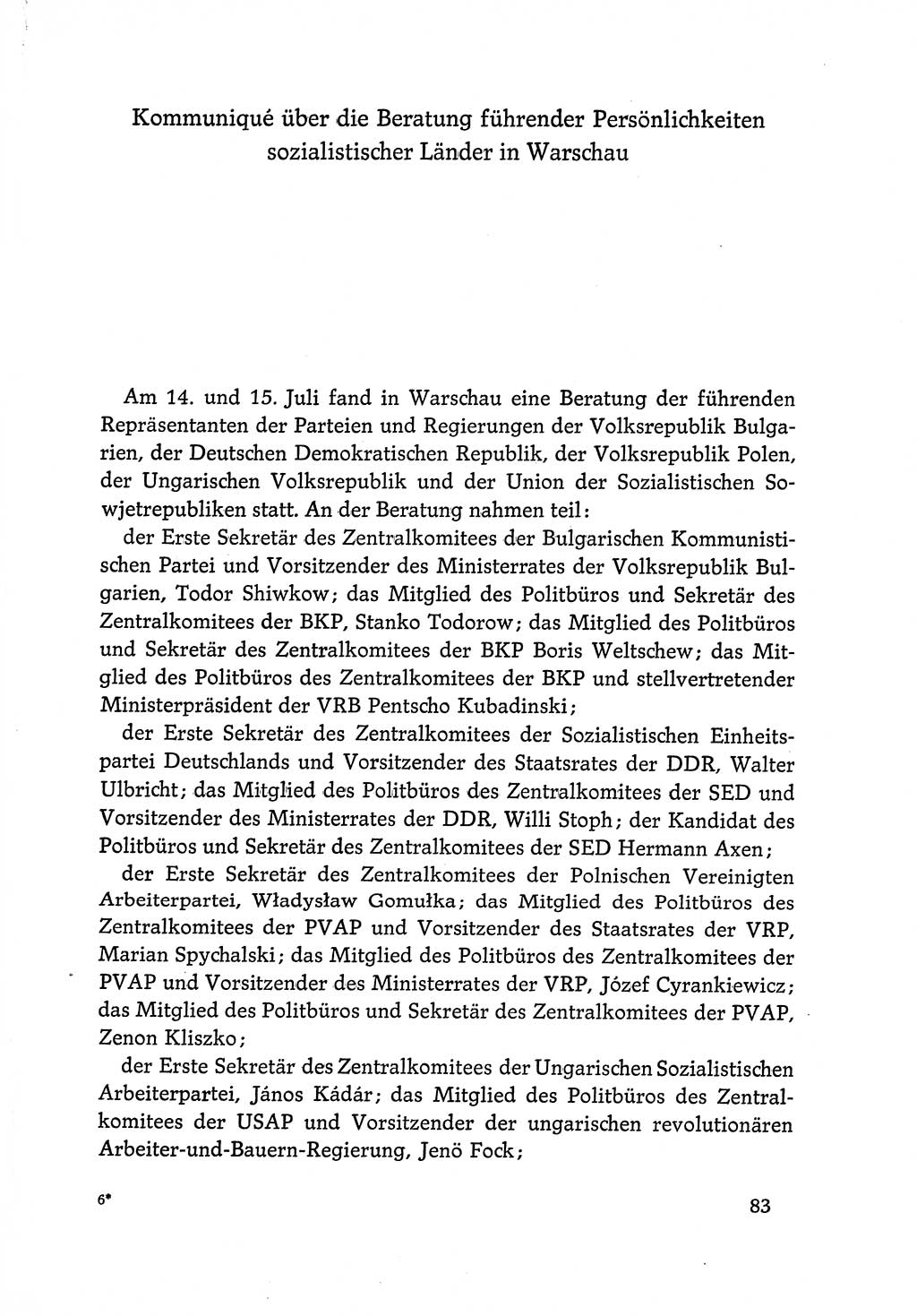 Dokumente der Sozialistischen Einheitspartei Deutschlands (SED) [Deutsche Demokratische Republik (DDR)] 1968-1969, Seite 83 (Dok. SED DDR 1968-1969, S. 83)