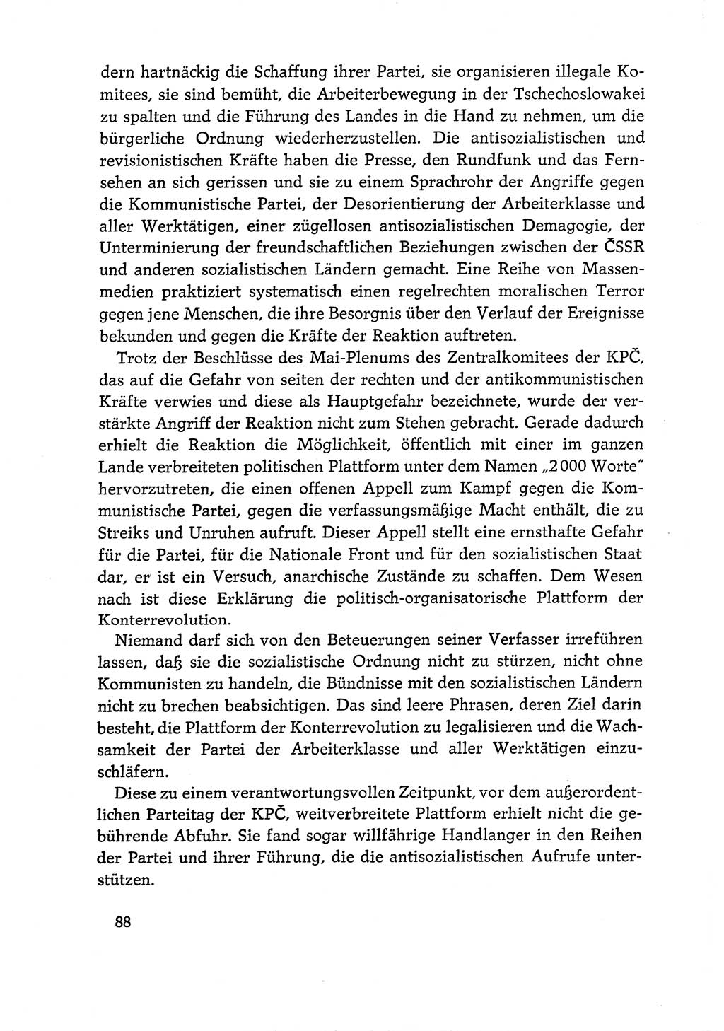 Dokumente der Sozialistischen Einheitspartei Deutschlands (SED) [Deutsche Demokratische Republik (DDR)] 1968-1969, Seite 88 (Dok. SED DDR 1968-1969, S. 88)