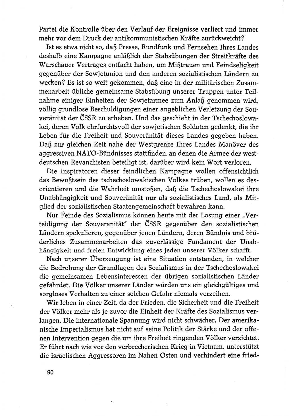 Dokumente der Sozialistischen Einheitspartei Deutschlands (SED) [Deutsche Demokratische Republik (DDR)] 1968-1969, Seite 90 (Dok. SED DDR 1968-1969, S. 90)