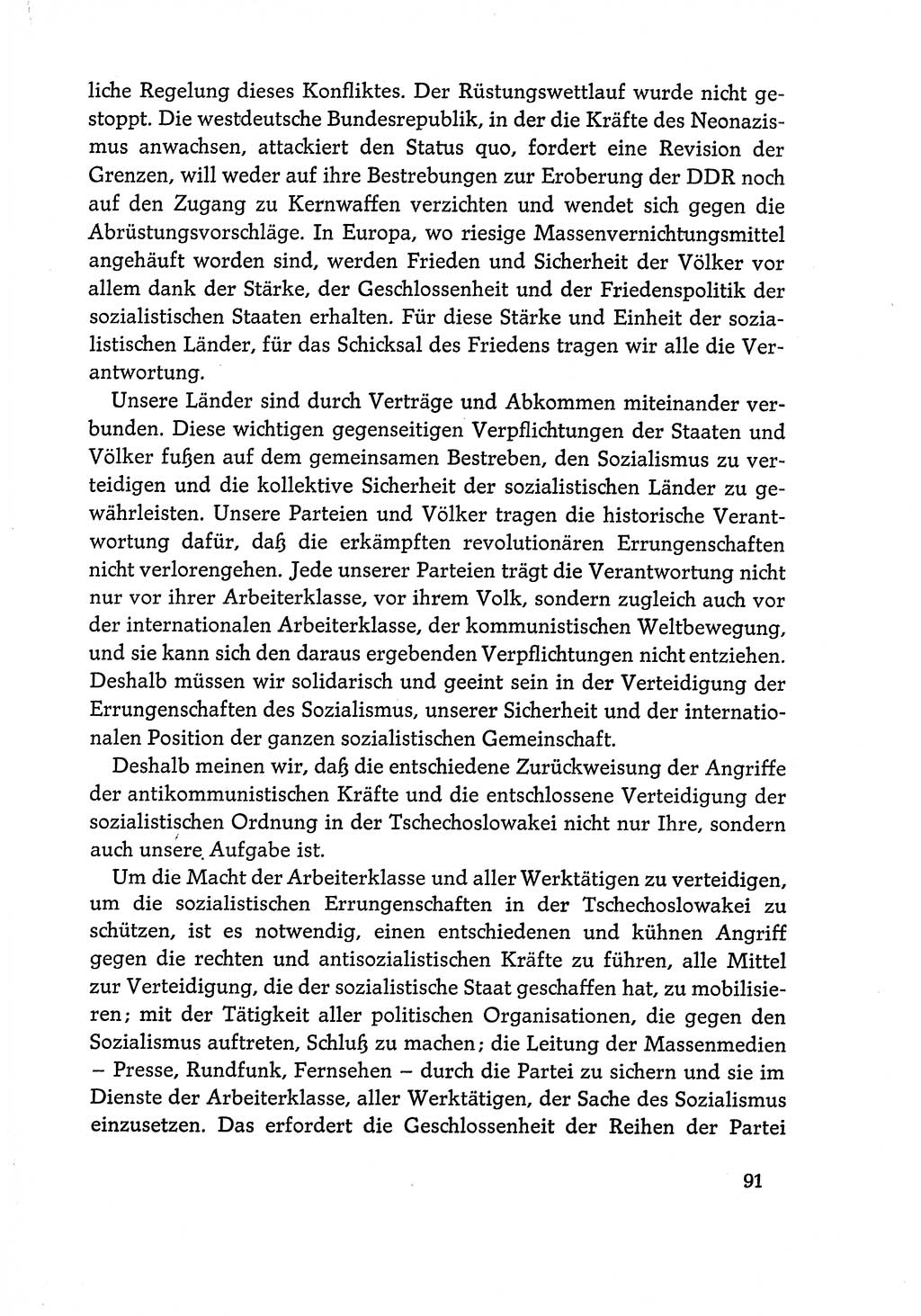 Dokumente der Sozialistischen Einheitspartei Deutschlands (SED) [Deutsche Demokratische Republik (DDR)] 1968-1969, Seite 91 (Dok. SED DDR 1968-1969, S. 91)