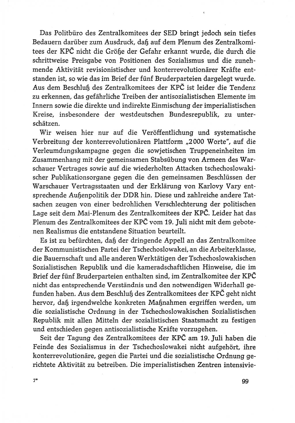 Dokumente der Sozialistischen Einheitspartei Deutschlands (SED) [Deutsche Demokratische Republik (DDR)] 1968-1969, Seite 99 (Dok. SED DDR 1968-1969, S. 99)