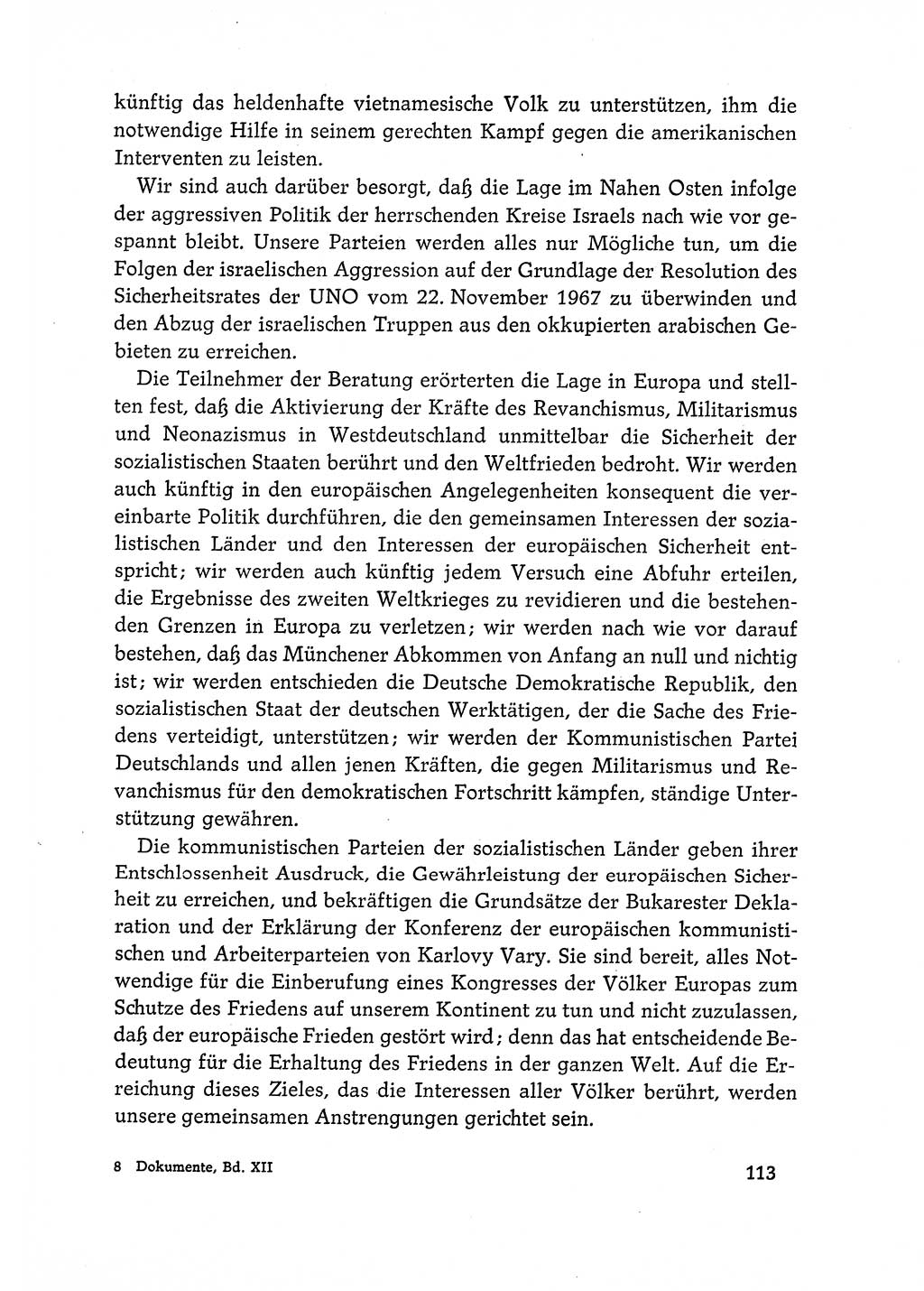 Dokumente der Sozialistischen Einheitspartei Deutschlands (SED) [Deutsche Demokratische Republik (DDR)] 1968-1969, Seite 113 (Dok. SED DDR 1968-1969, S. 113)