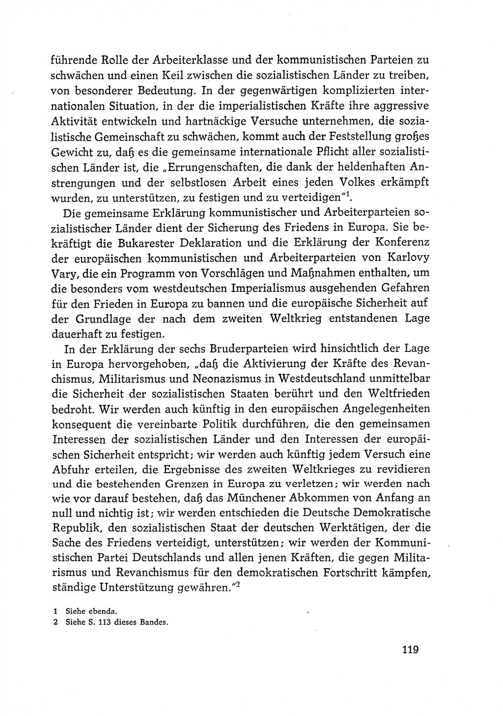 Dokumente der Sozialistischen Einheitspartei Deutschlands (SED) [Deutsche Demokratische Republik (DDR)] 1968-1969, Seite 119 (Dok. SED DDR 1968-1969, S. 119)