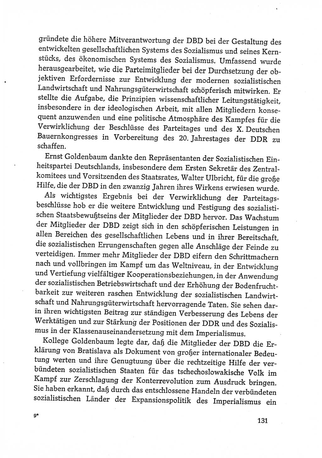 Dokumente der Sozialistischen Einheitspartei Deutschlands (SED) [Deutsche Demokratische Republik (DDR)] 1968-1969, Seite 131 (Dok. SED DDR 1968-1969, S. 131)