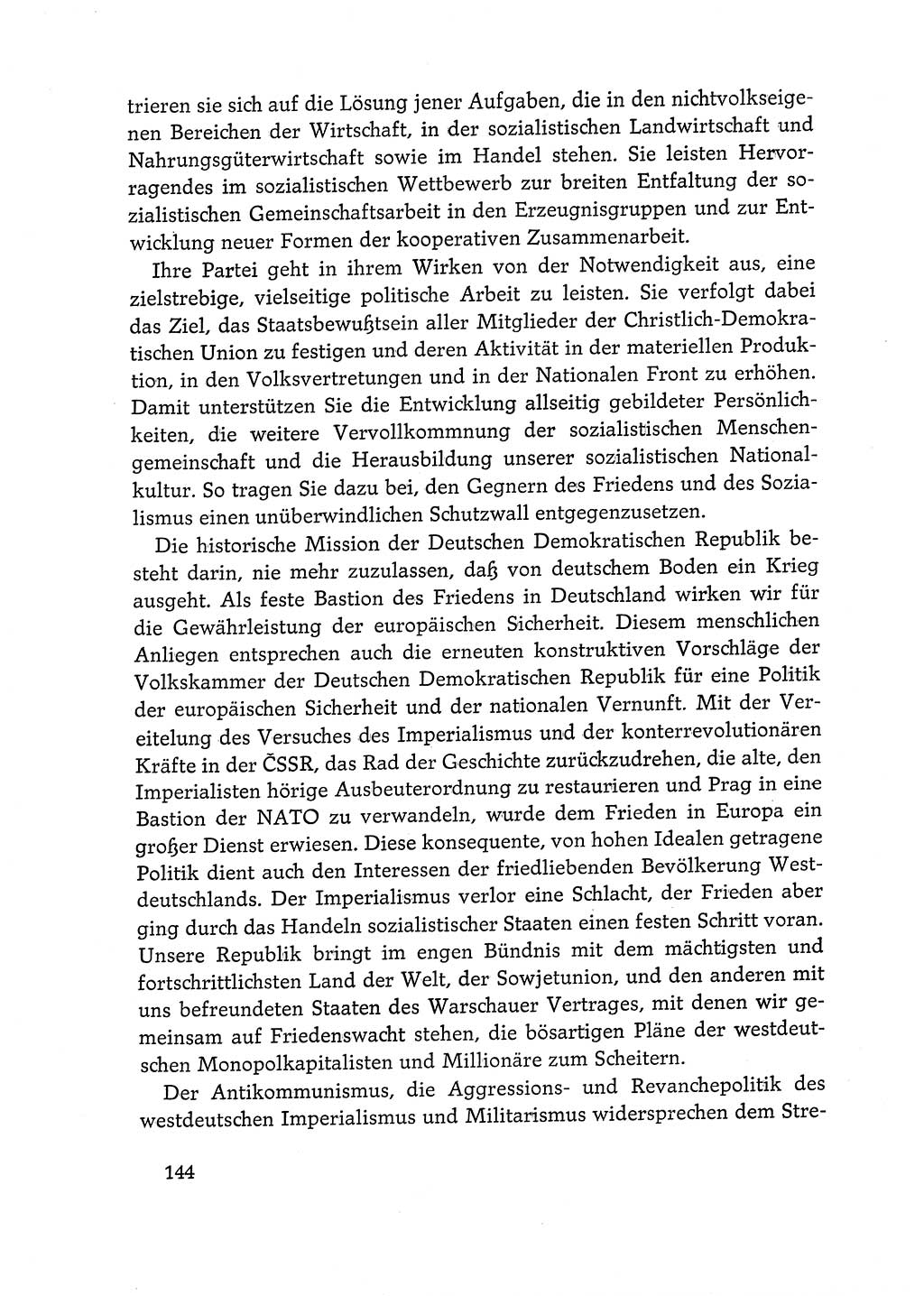 Dokumente der Sozialistischen Einheitspartei Deutschlands (SED) [Deutsche Demokratische Republik (DDR)] 1968-1969, Seite 144 (Dok. SED DDR 1968-1969, S. 144)