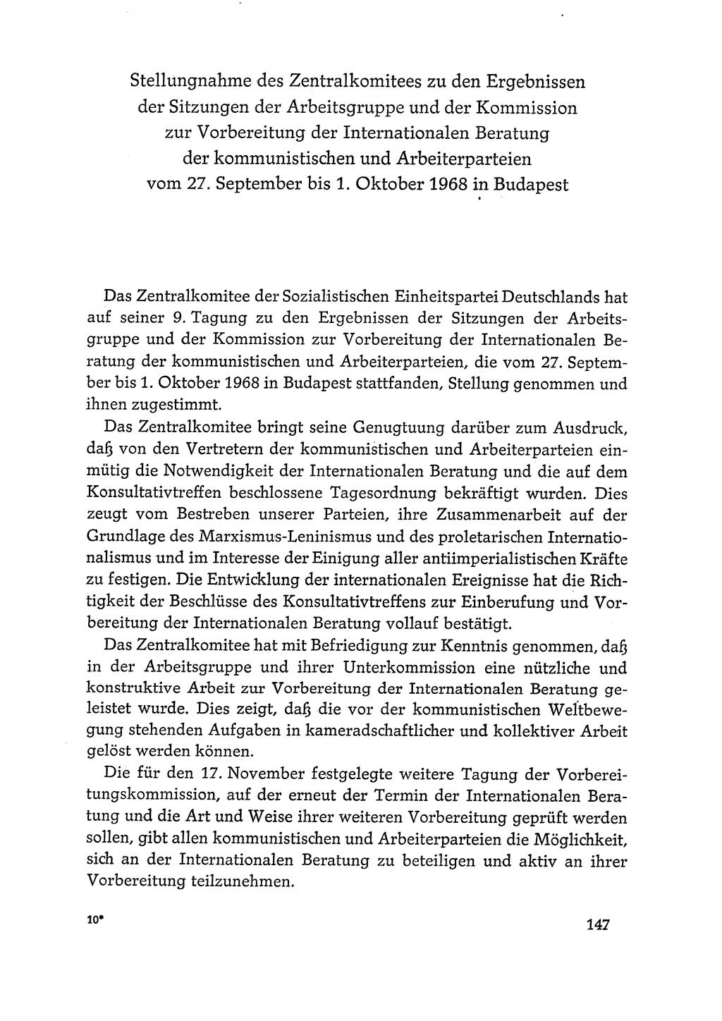 Dokumente der Sozialistischen Einheitspartei Deutschlands (SED) [Deutsche Demokratische Republik (DDR)] 1968-1969, Seite 147 (Dok. SED DDR 1968-1969, S. 147)