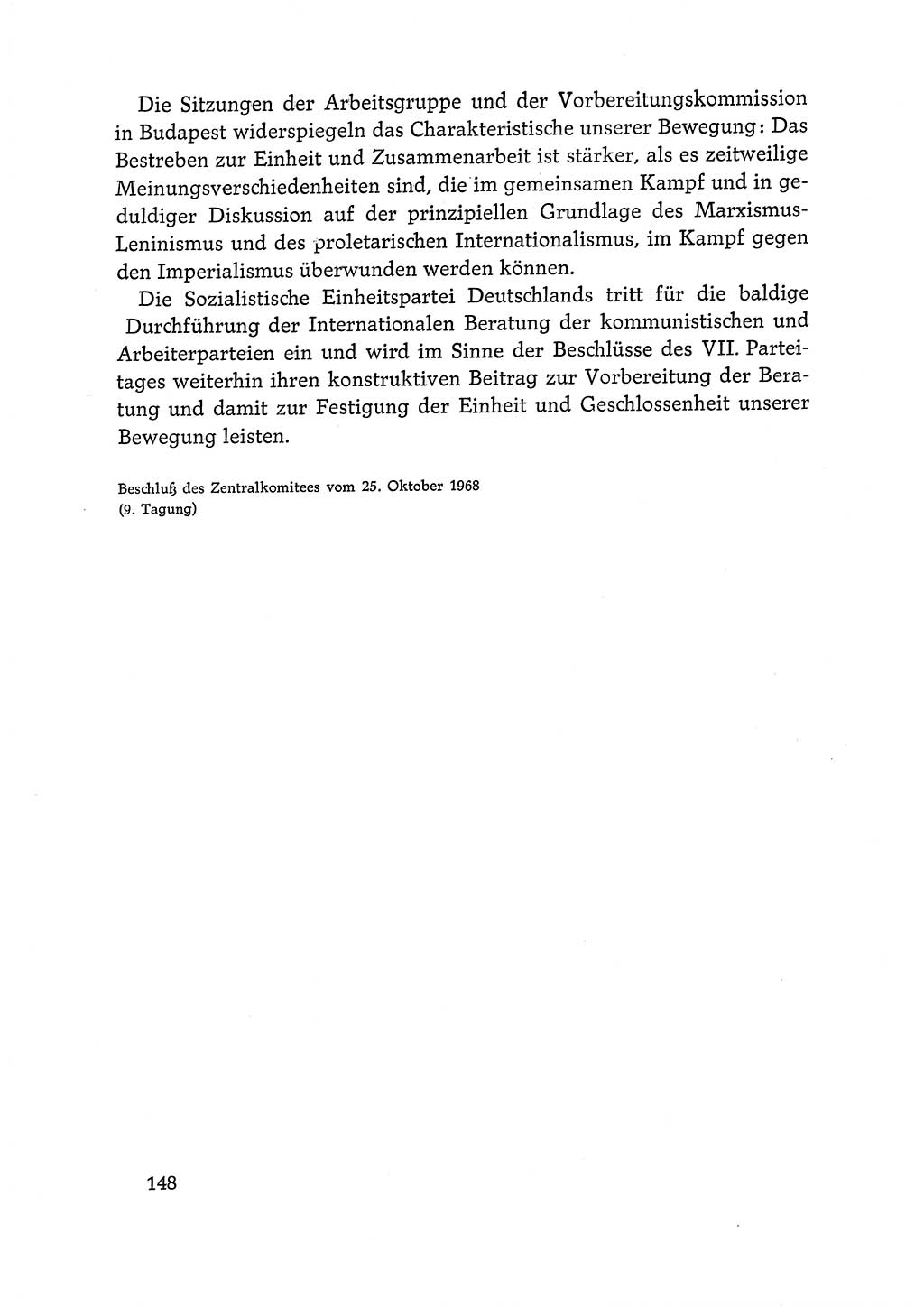 Dokumente der Sozialistischen Einheitspartei Deutschlands (SED) [Deutsche Demokratische Republik (DDR)] 1968-1969, Seite 148 (Dok. SED DDR 1968-1969, S. 148)